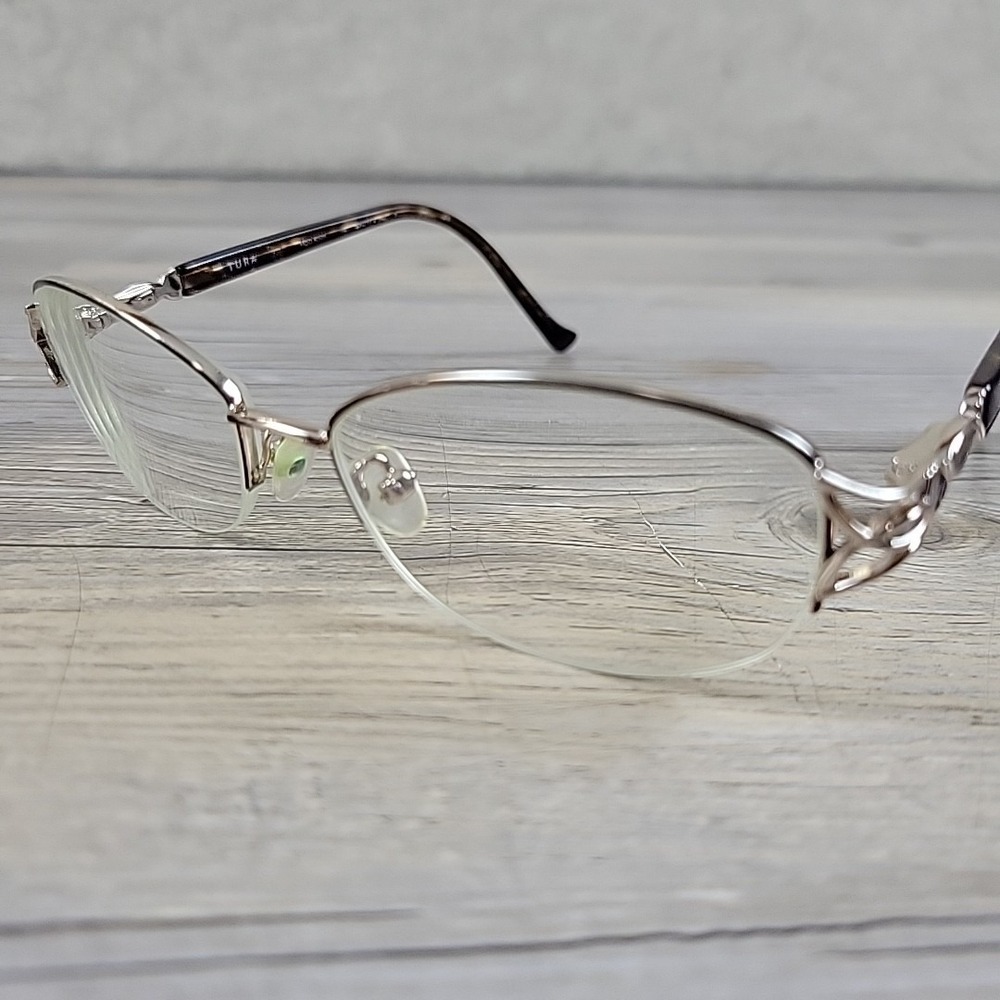 Tura Eyeglasses Mod R908 BRN Frames Only‎ Half Rim 53-17-140mm Brown Tortoise